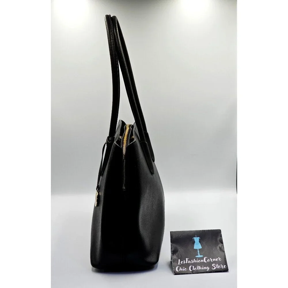 Furla Women's Black Saffiano Leather  Tessa Tote  Shoulder Bag Size Large 2712 - Picture 8 of 16